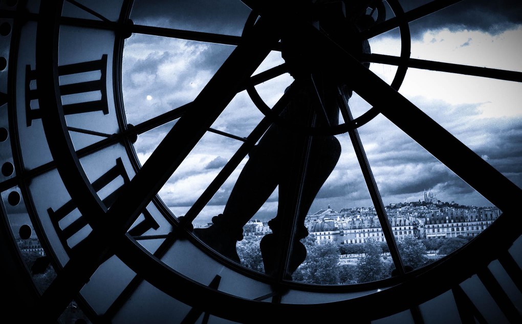 Paris Clock Backdrop